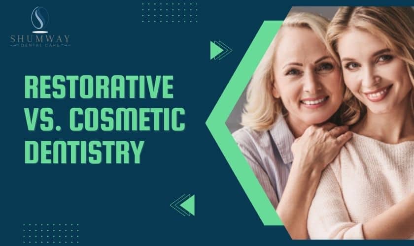 What Is The Difference Between Restorative Dentistry And Cosmetic Dentistry?